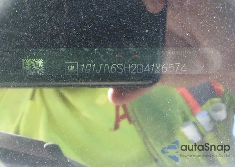 2013 Chevrolet Sonic Ls Auto z USA, uszkodzony, nr VIN 1G1JA6SH2D4186574